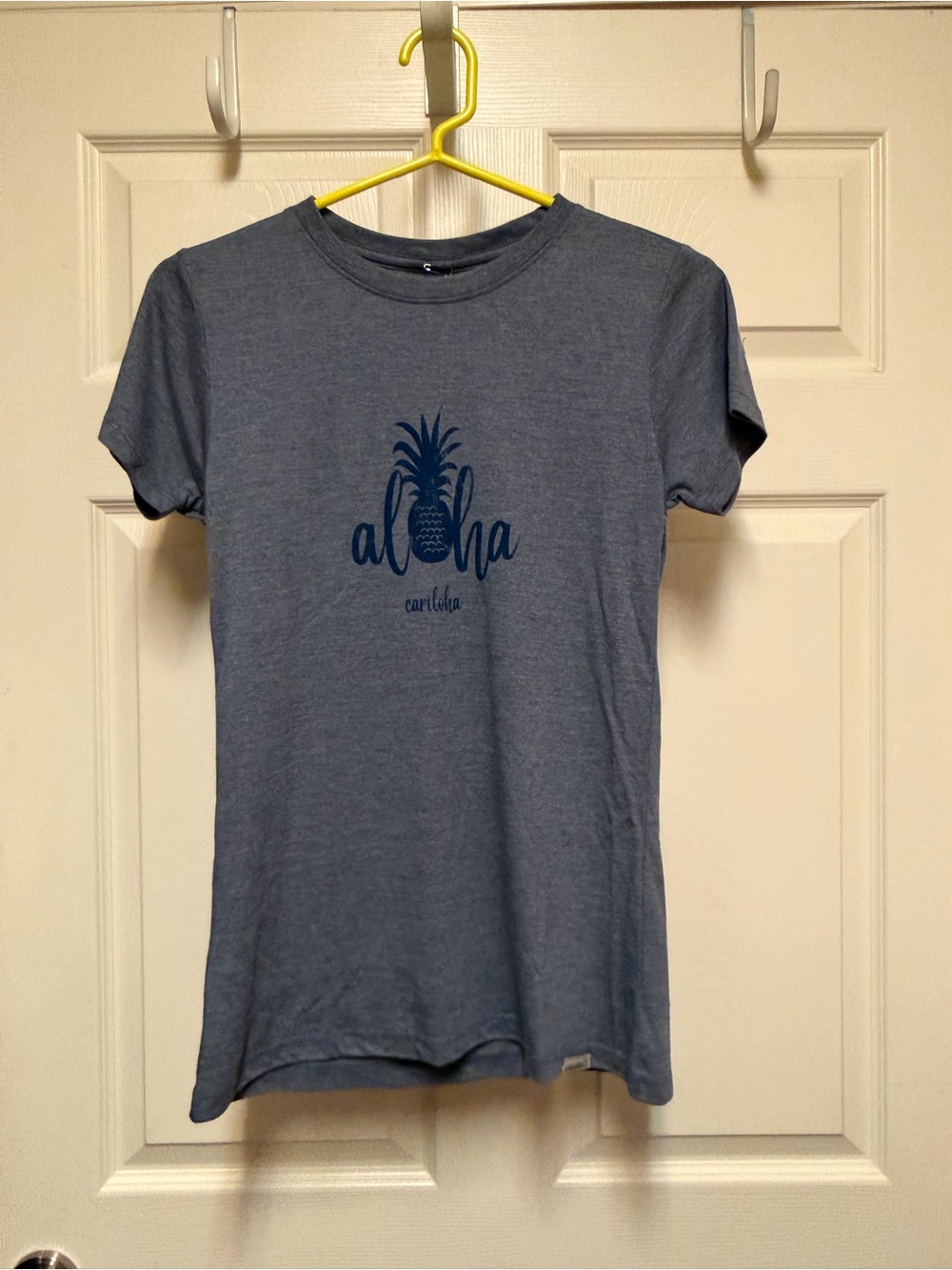 Cariloha Aloha Pineapple Short Sleeve Tee - Blue